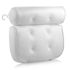Air Mesh Bath Pillow for Neck and Head Support - Ergonomic Waterproof Tub Pillow with Suction Cups and Quick-Dry Technology