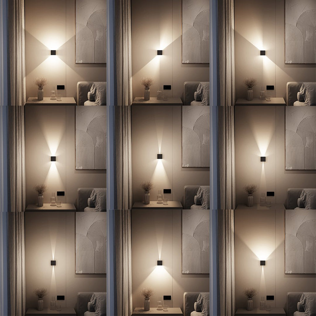 Xeno LED Wall Light | Adjustable Flaps, Warm White Light