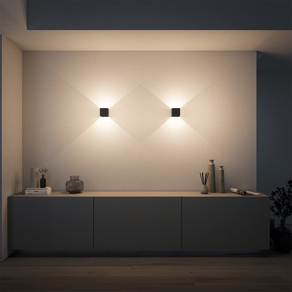 Xeno LED Wall Light | Adjustable Flaps, Warm White Light