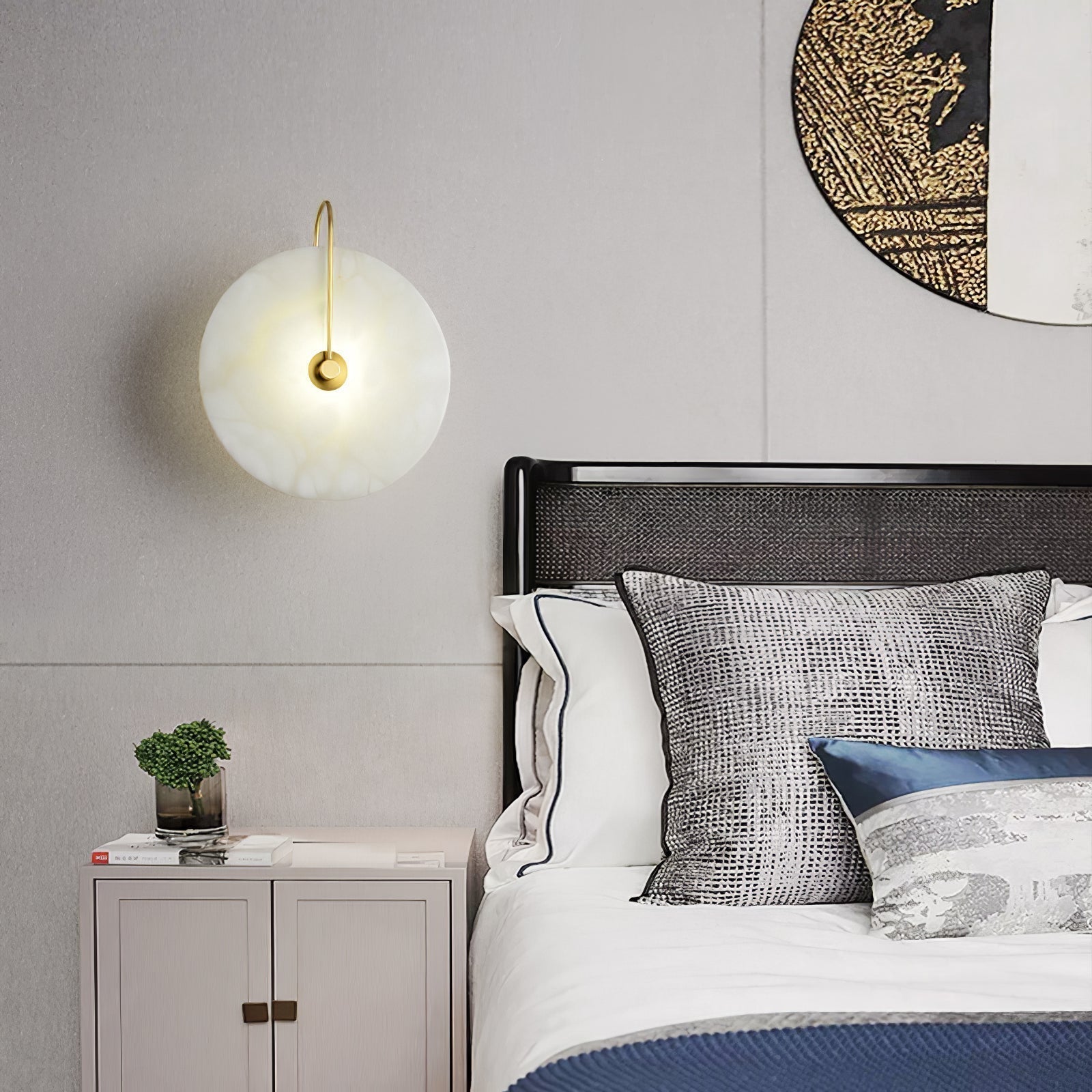 Bela Alabaster Wall Lamp | Art Deco Design, Integrated LED