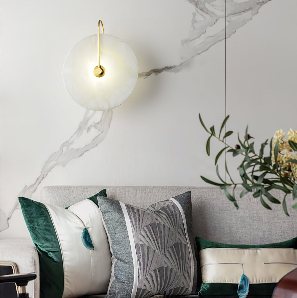 Bela Alabaster Wall Lamp | Art Deco Design, Integrated LED