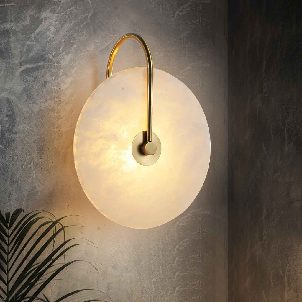 Bela Alabaster Wall Lamp | Art Deco Design, Integrated LED