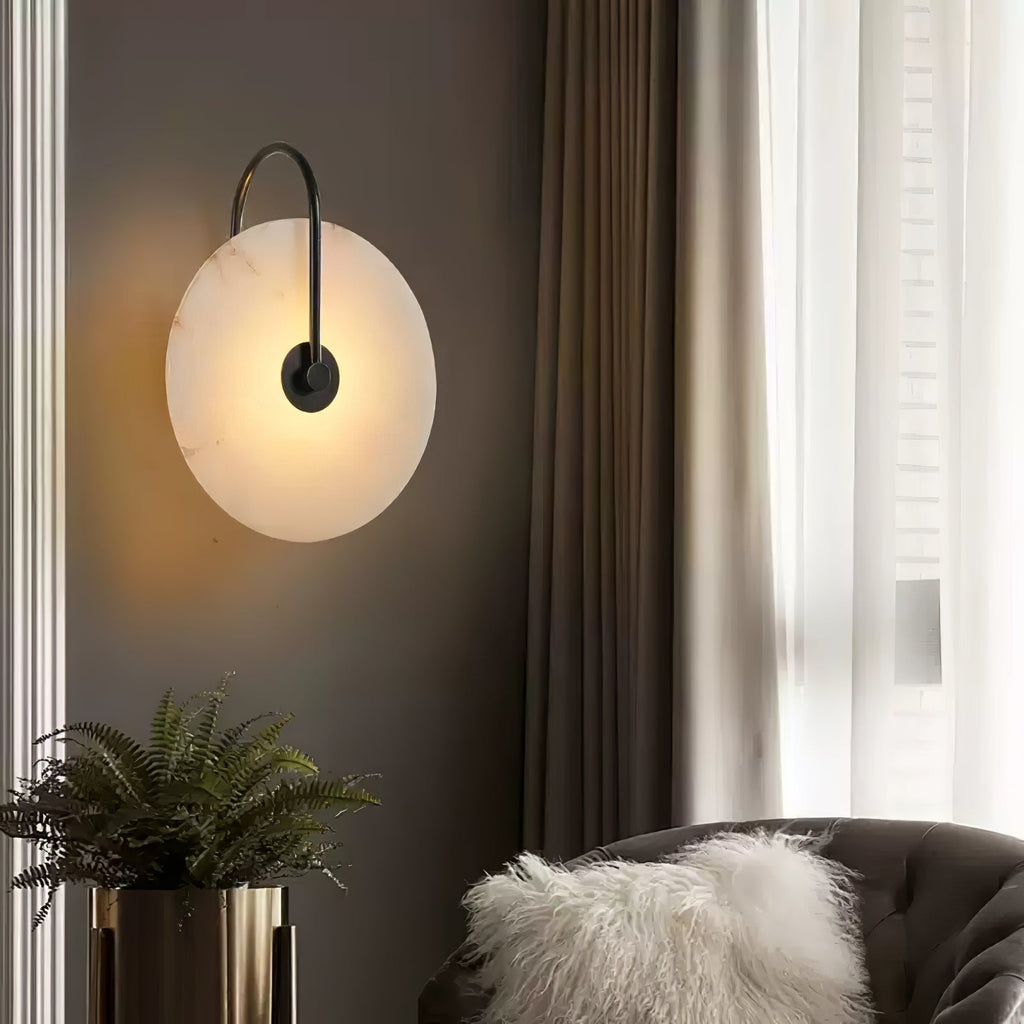 Bela Alabaster Wall Lamp | Art Deco Design, Integrated LED