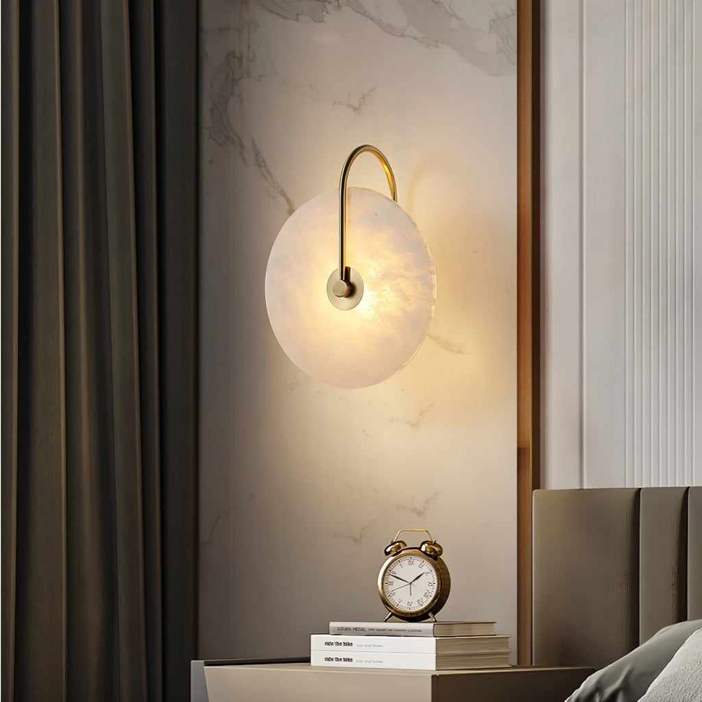Bela Alabaster Wall Lamp | Art Deco Design, Integrated LED