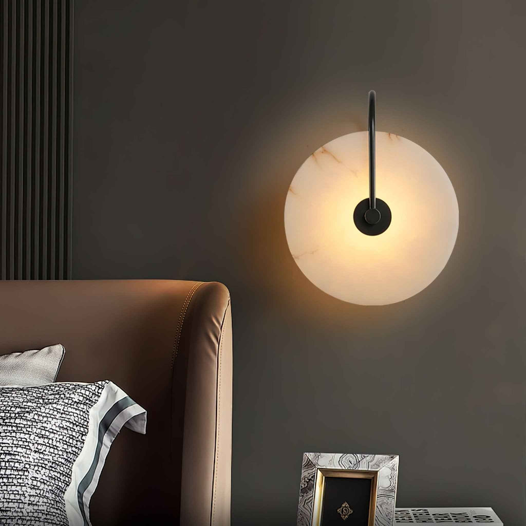 Bela Alabaster Wall Lamp | Art Deco Design, Integrated LED