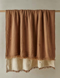 Alera Sherpa Throw | Plush Organic Cotton, Fringed Ends