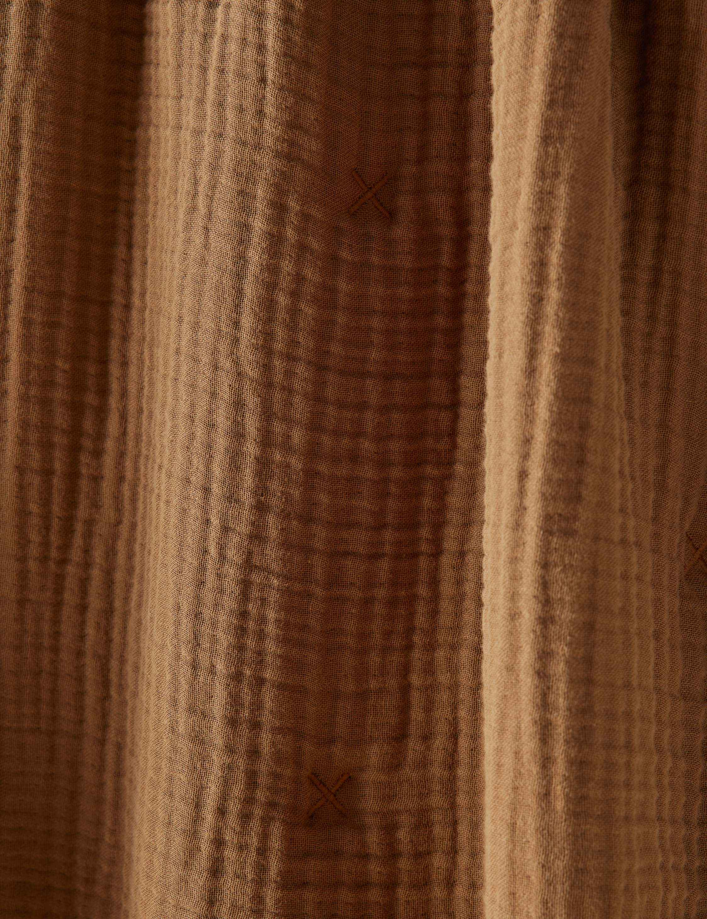 Alera Sherpa Throw | Plush Organic Cotton, Fringed Ends