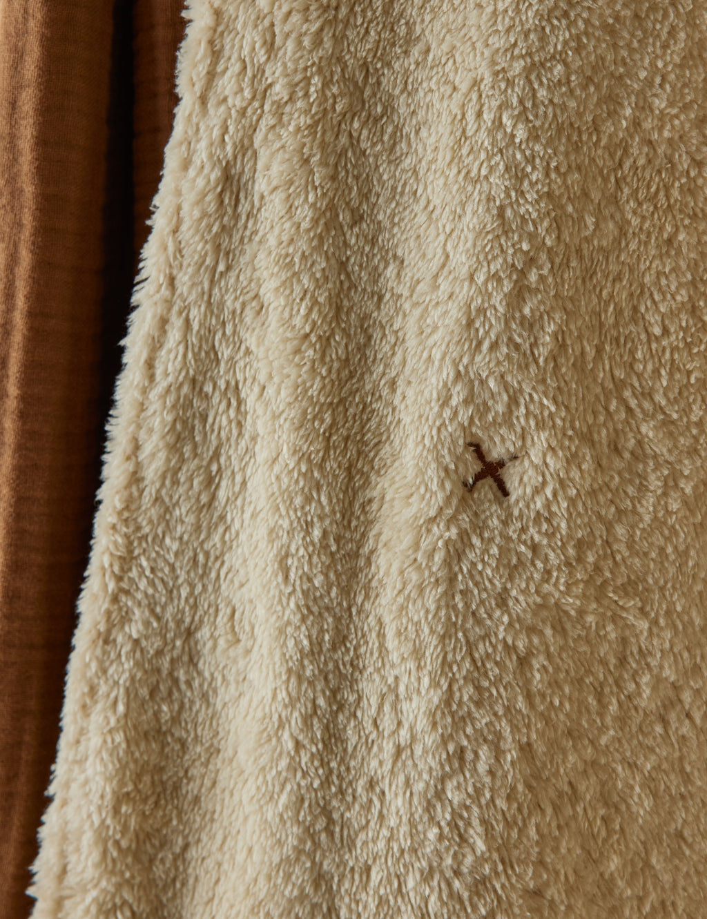 Alera Sherpa Throw | Plush Organic Cotton, Fringed Ends
