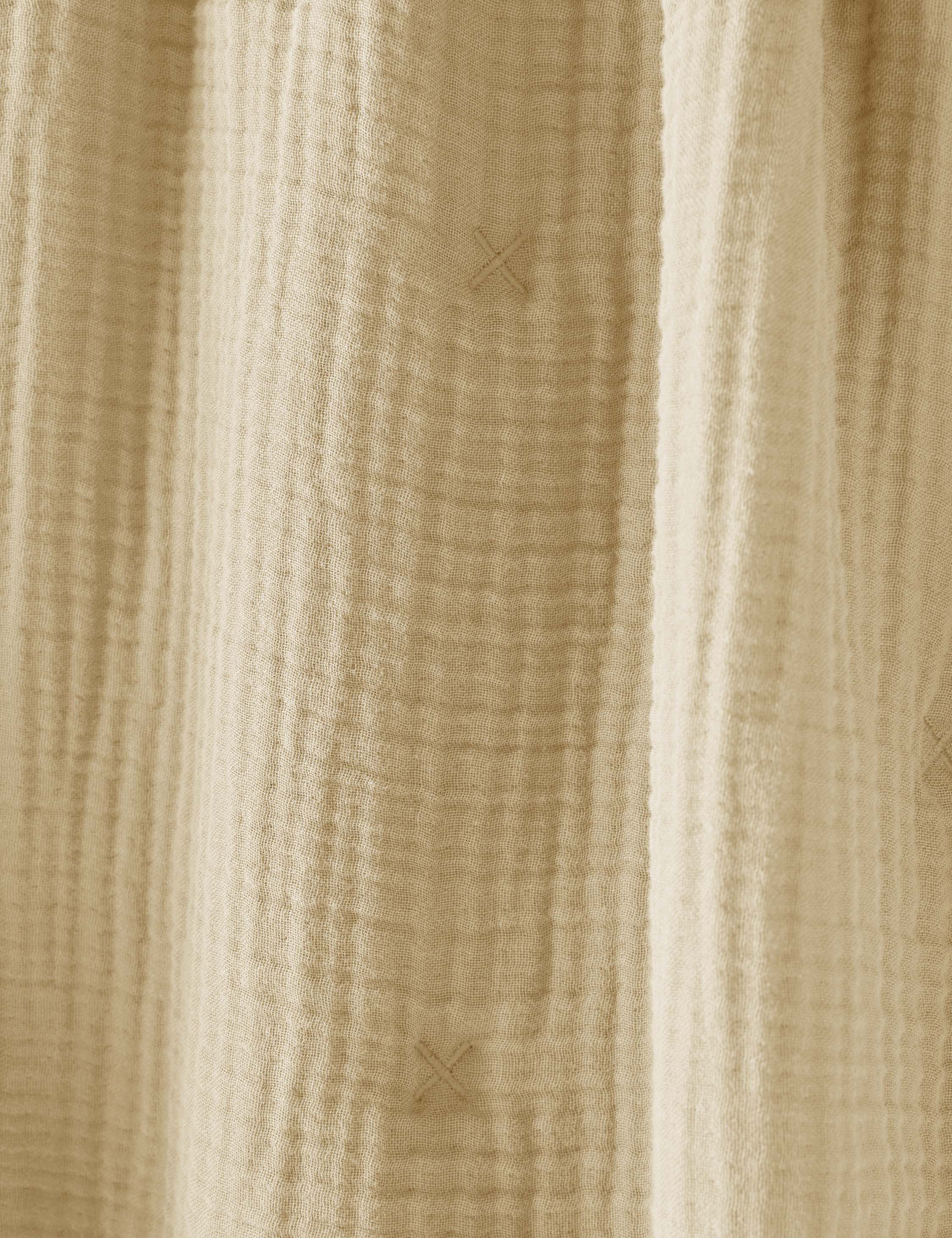Alera Sherpa Throw | Plush Organic Cotton, Fringed Ends