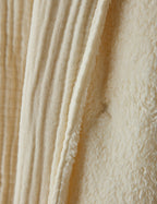 Alera Sherpa Throw | Plush Organic Cotton, Fringed Ends