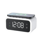 Digital Alarm Clock with LED Display Qi Wireless Charging ABS Plastic