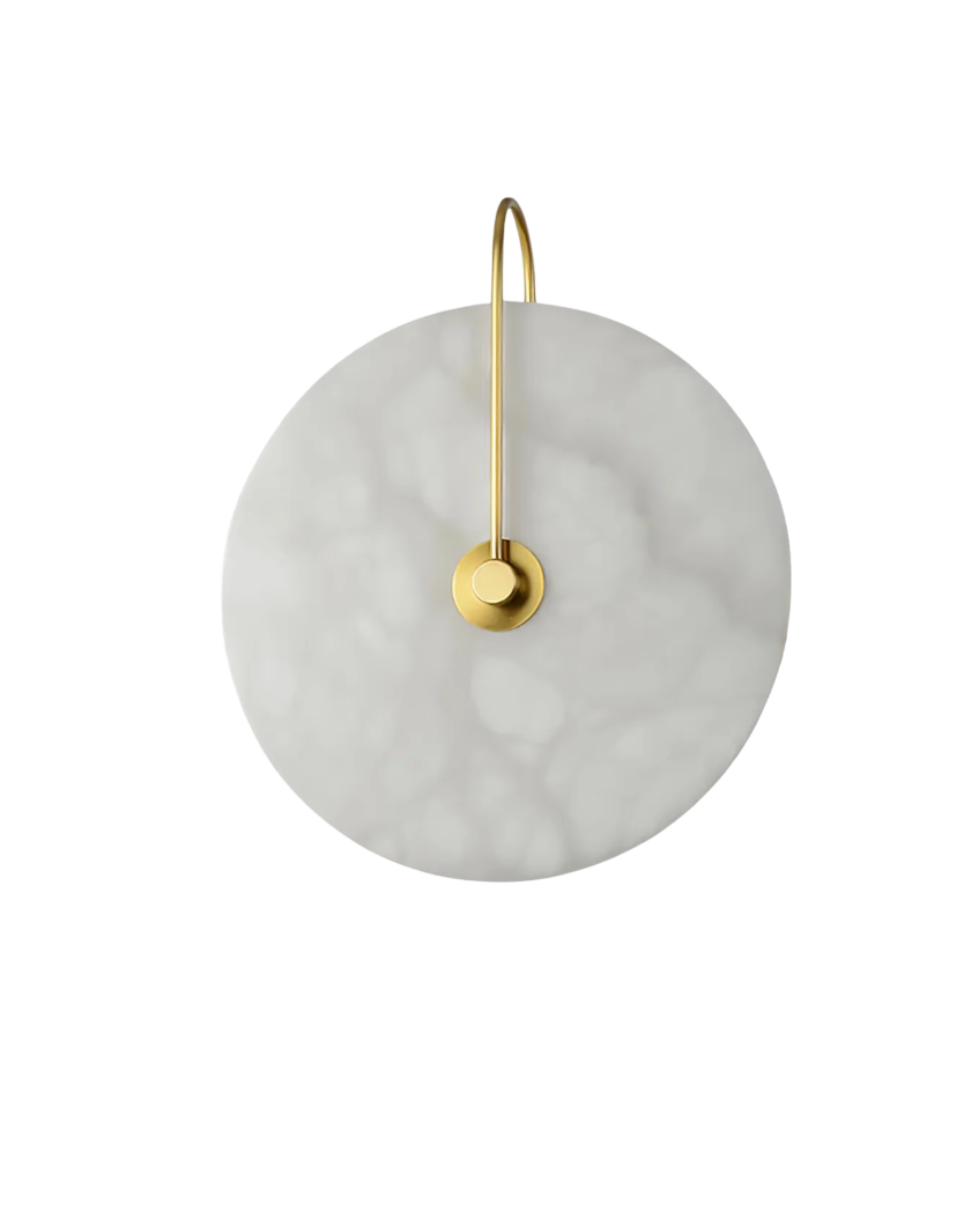 AlbaCiré: Modern LED Wall Light Made of Alabaster in Circular Design – for Bedroom & Living Area
