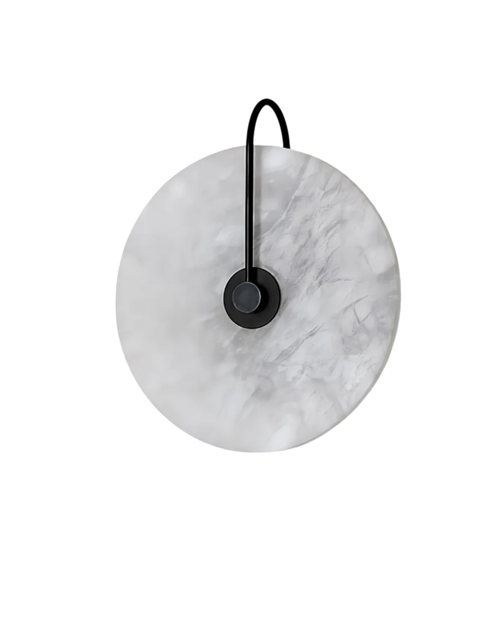 AlbaCiré: Modern LED Wall Light Made of Alabaster in Circular Design – for Bedroom & Living Area