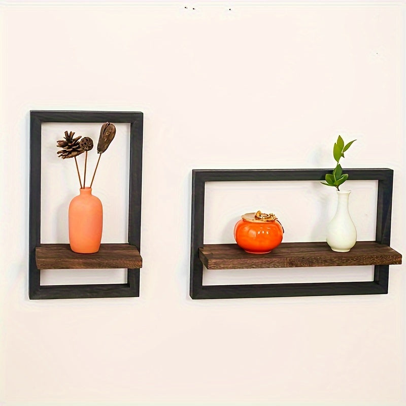 AlbumStil: Modern Wall Shelves – Space-saving, Decorative & Easy to Care for with Wood Finish for Pictures & Decor