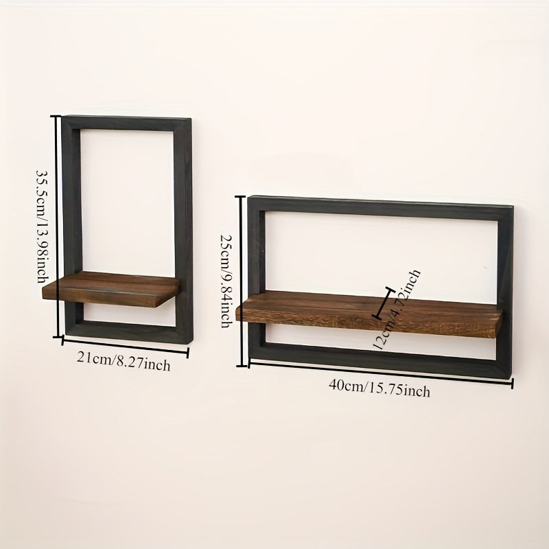 AlbumStil: Modern Wall Shelves – Space-saving, Decorative & Easy to Care for with Wood Finish for Pictures & Decor