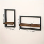 AlbumStil: Modern Wall Shelves – Space-saving, Decorative & Easy to Care for with Wood Finish for Pictures & Decor