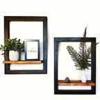 AlbumStil: Modern Wall Shelves – Space-saving, Decorative & Easy to Care for with Wood Finish for Pictures & Decor
