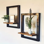 AlbumStil: Modern Wall Shelves – Space-saving, Decorative & Easy to Care for with Wood Finish for Pictures & Decor