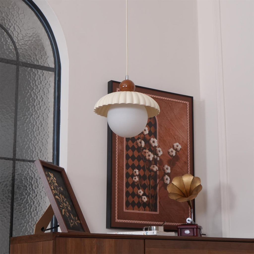 Nyelora – Modern Ceiling Lamp with Layered Textured Glass