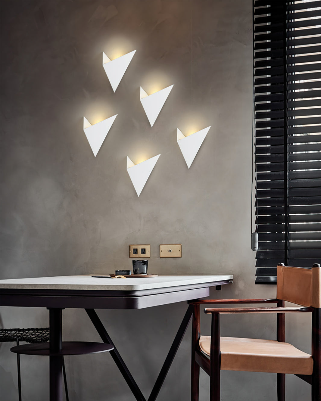 Geometric Triangle LED Wall Lamp