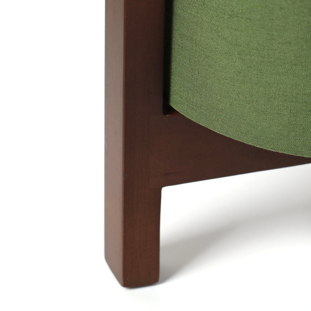 Aliyah Wood & Fabric Lantern Table Lamp