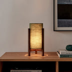 Aliyah Wood & Fabric Lantern Table Lamp