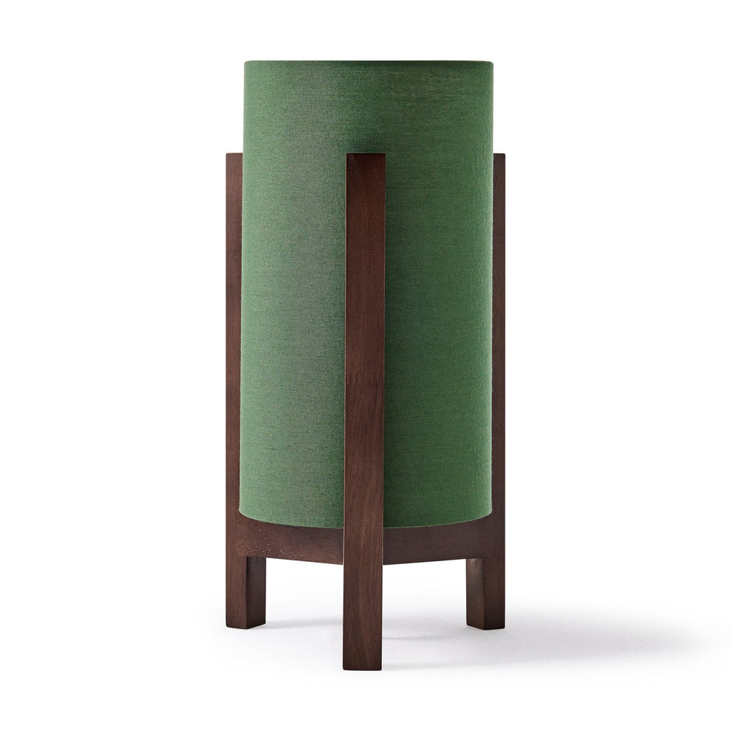 Aliyah Wood & Fabric Lantern Table Lamp