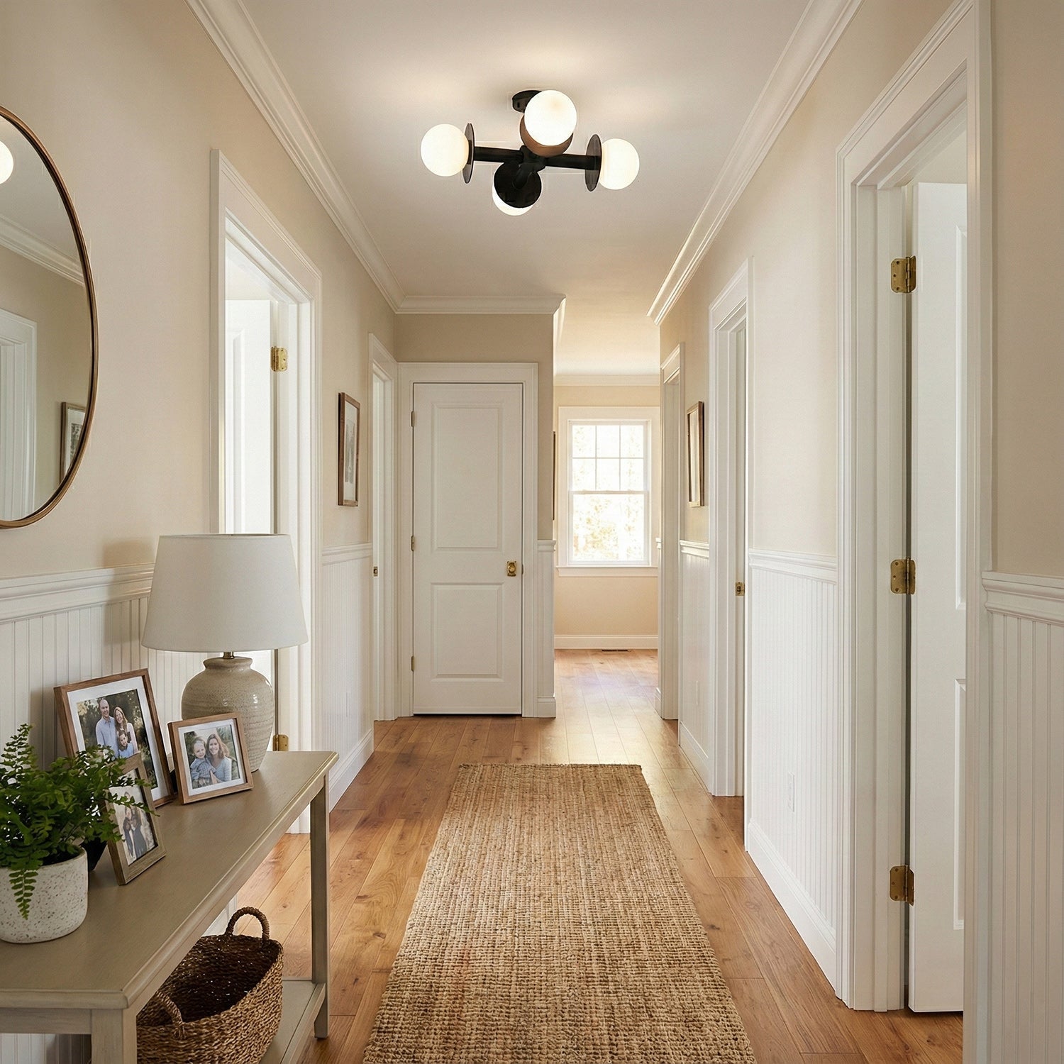 Allegra Geometric 4-Globe Ceiling Light