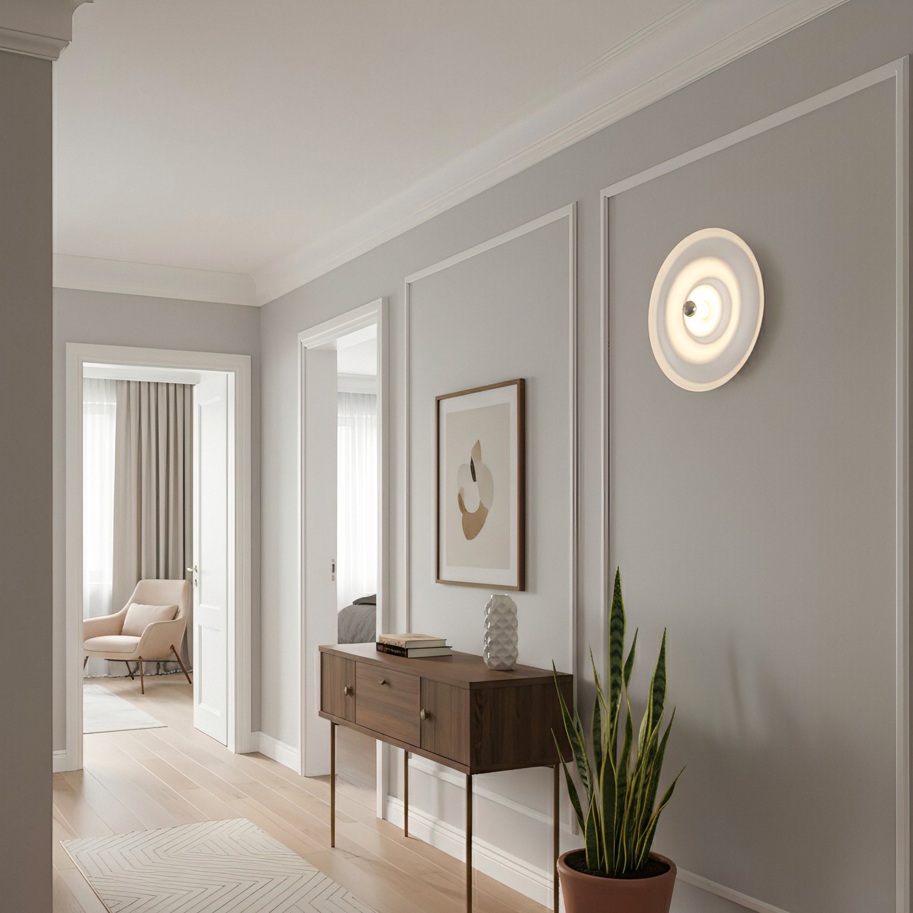 Alma Sculptural Wave Wall Light