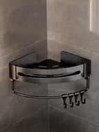 AluEcke: Wall Shelves for Bathrooms – Durable Aluminum Corner Shelf, Floating & Space-Saving for Cosmetics & Care Products