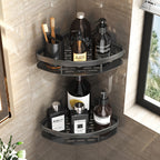 AluStark: Wall Shelf Bathroom – Modern Aluminum Corner Shelf, Multifunctional & Space-Saving, No Drilling Needed for Bathroom Organization