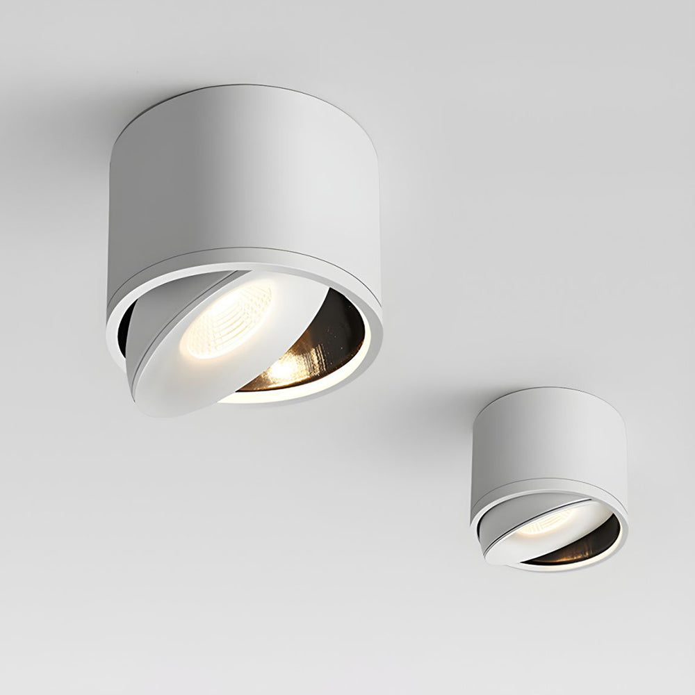 Aluminum LED Ceiling Light, 30° Adjustable Tilt, 7W–12W Options
