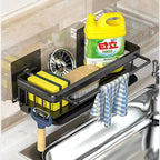 Over Sink Dish Rack Aluminum Self Draining, Space-Saving Design