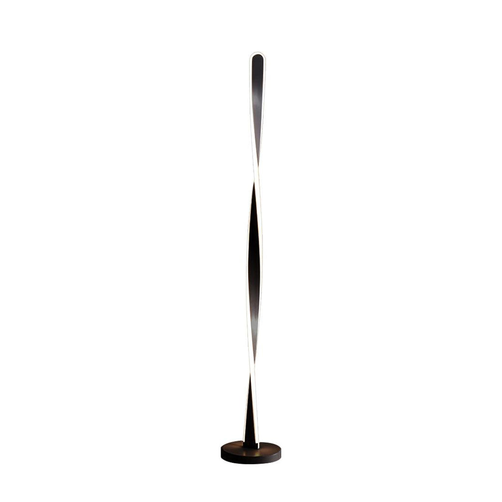 Twisted Aluminum Stick LED Floor Lamp, 3-Color