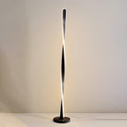 Twisted Aluminum Stick LED Floor Lamp, 3-Color