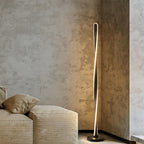 Twisted Aluminum Stick LED Floor Lamp, 3-Color