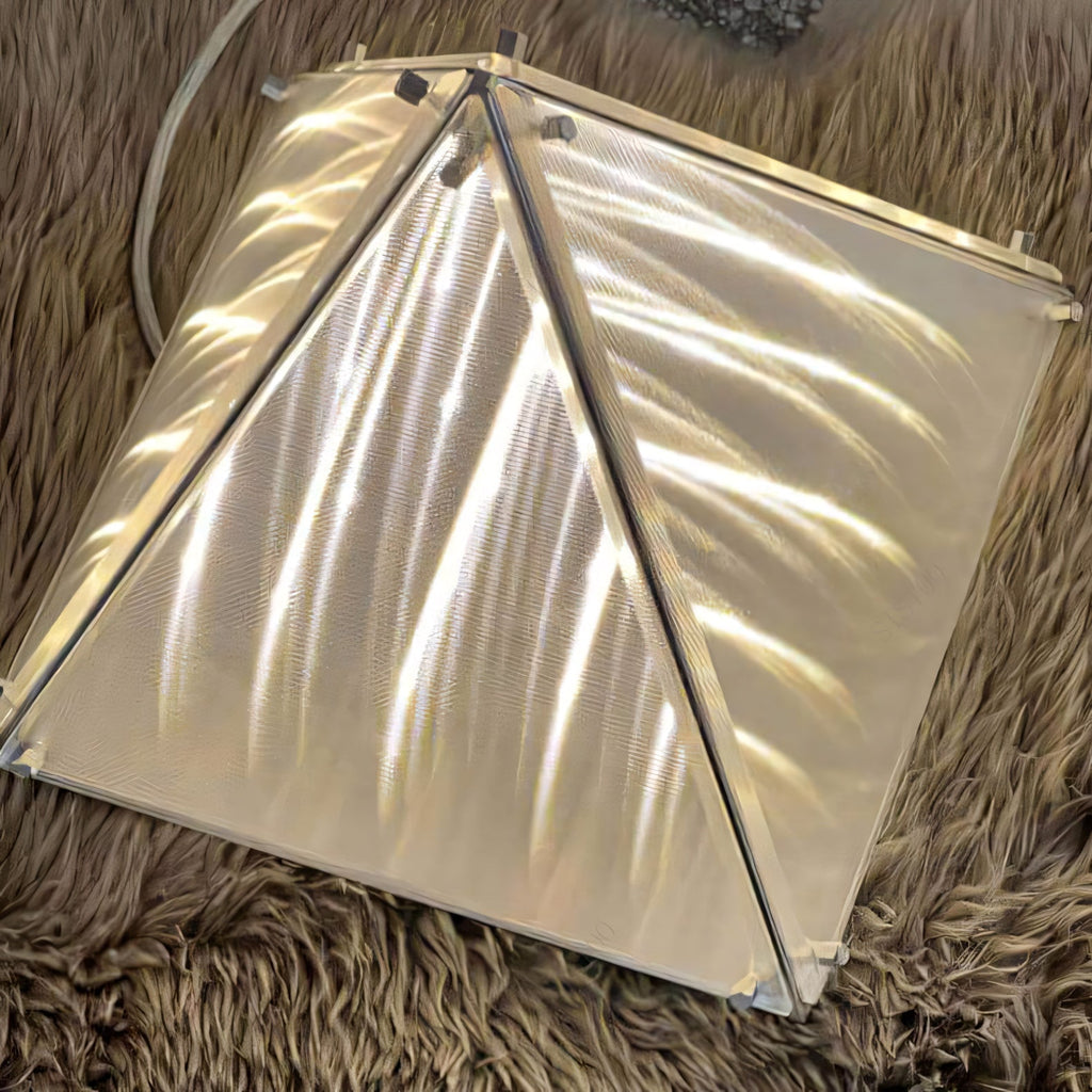 Alux Glass Pyramid LED Table Lamp