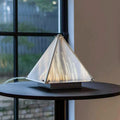 Alux Glass Pyramid LED Table Lamp