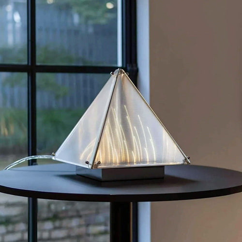 Alux Glass Pyramid LED Table Lamp