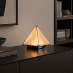 Alux Glass Pyramid LED Table Lamp