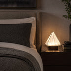 Alux Glass Pyramid LED Table Lamp