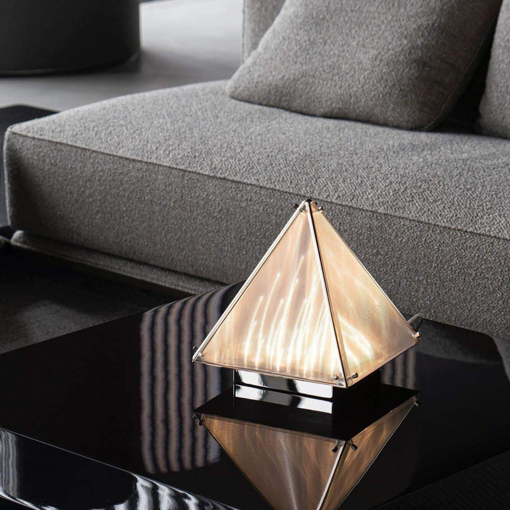 Alux Glass Pyramid LED Table Lamp