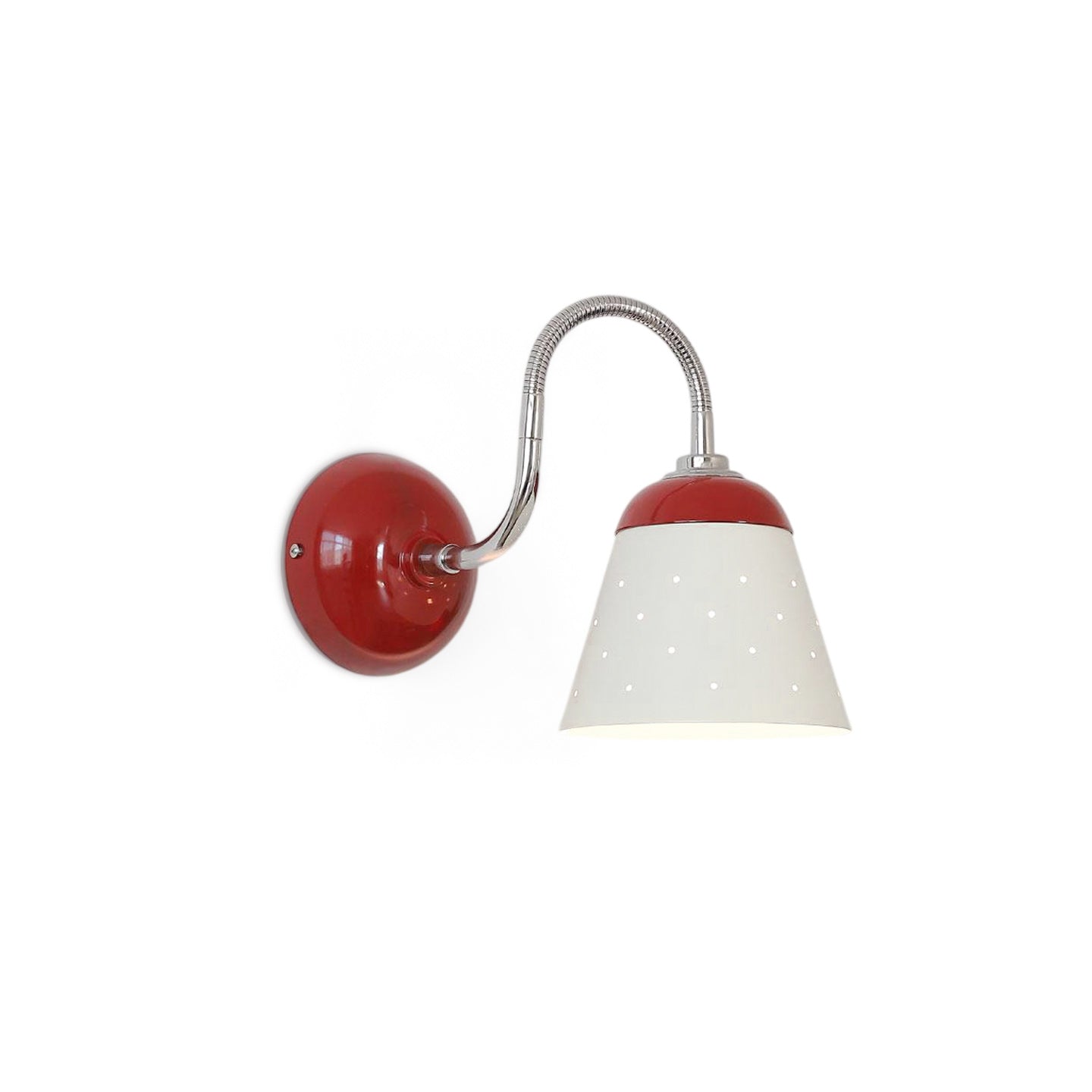 Alva Perforated Gooseneck Wall Sconce