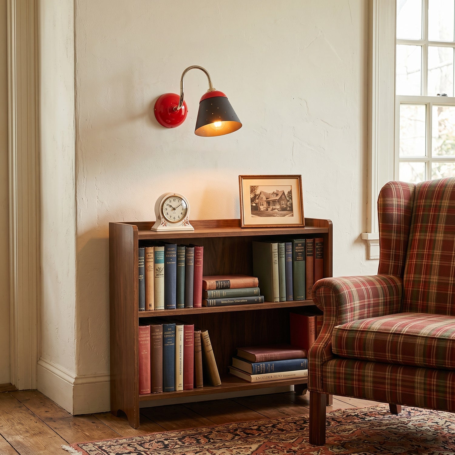 Alva Perforated Gooseneck Wall Sconce