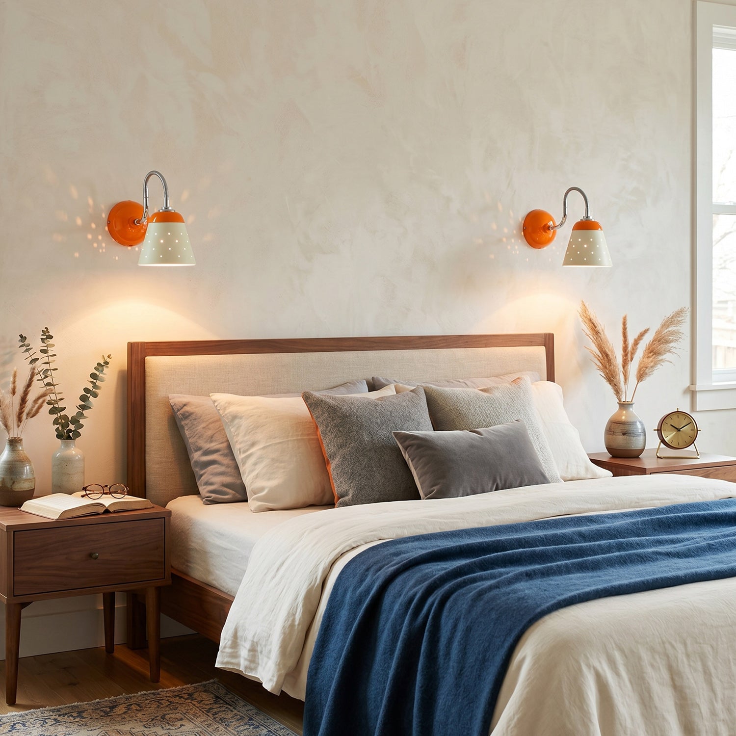 Alva Perforated Gooseneck Wall Sconce
