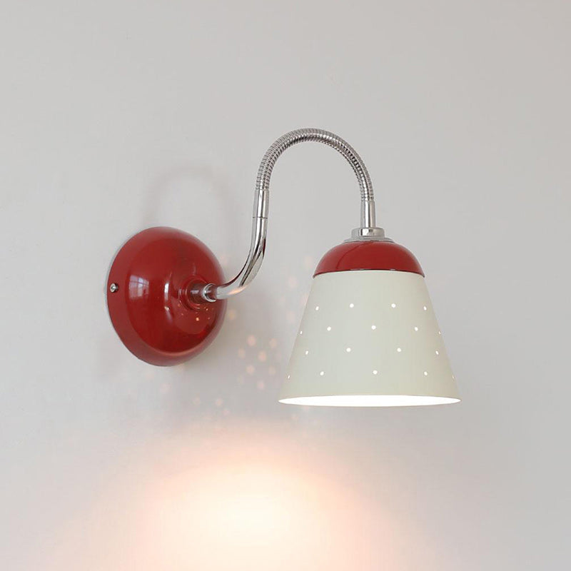 Alva Perforated Gooseneck Wall Sconce