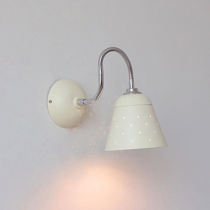 Alva Perforated Gooseneck Wall Sconce