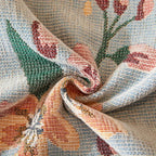 Amara: Sofa Cover with Floral Jacquard Pattern & Reversible Design – for Living Room & Couch