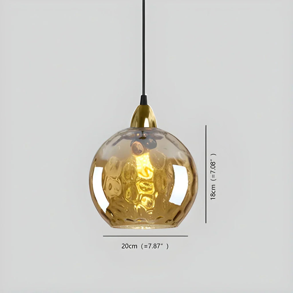 Luma Droplet Pendant Light | Elegant Glass Design, Warm 3000K Light