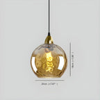 Luma Droplet Pendant Light | Elegant Glass Design, Warm 3000K Light